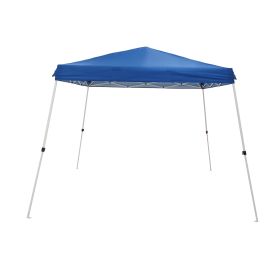 10x10 Diagonal Leg Blue Top Instant Awning