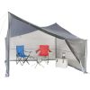 Tarp Shed, 9' x 9', with UV Protection and Roll Up Screen Wall