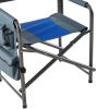 2-piece Padded Folding Outdoor Chair with Storage Pockets; Lightweight Oversized Directors Chair for indoor;  Outdoor Camping;  Picnics and Fishing