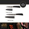 Thyme & Table Non-Stick Coated High Carbon Stainless Steel Kitchen Knives, 3 Piece Set