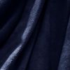 Fleece Ultra Soft Large Blanket Throw Bedspread Anti Static for Sofa Couch Bed Camping Travel Fluffy Cozy Warm Lightweight Microfiber Navy Blue 50x60