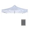 10X10ft EZ Pop Up Canopy Folding Gazebo/White