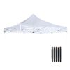 10X10ft EZ Pop Up Canopy Folding Gazebo/White