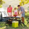 1Pc Folding Camping Table Portable Aluminum Roll-up Picnic BBQ Desk with Carrying Bag Heavy Duty Outdoor Beach Backyard Party Patio