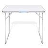 Foldable Camping Table with Metal Frame 31.5"x23.6"