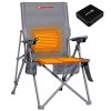 ANTARCTICA GEAR Heated Camping Chair with 12V 16000mAh Battery Pack, Heated Portable Chair, Perfect for Camping, Outdoor Sports, Picnics, and Beach Pa