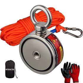 Strong Real N35 150KG/180KG two side vertical Fishing Magnetic Set Durable Rope Metal Hunting Outdoor Funny Gift Adventure (Color: 180KGX2 RPE)