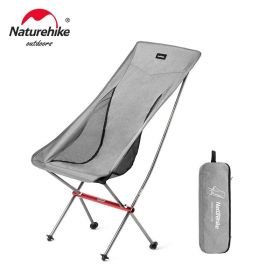 Naturehike Camping Chair YL05 YL06 Chairs Ultralight Folding Chair Outdoor Picnic Foldable Chair Beach Reax Chair Fishing Chair (Color: YL06 - Gray)