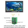 Double lamp 7inch Fish Finder Underwater Fishing Camera 15pcs White LEDs+15pcs Infrared Lamp 1080P 15M Camera For Ice Fishing