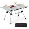 Folding Heavy-Duty Aluminum Camping Table with Carrying Bag