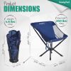 SUNNYFEEL Ultralight Folding Camping Chair, Portable Backpacking Chairs Lightweight, Small Compact Collapsible Camp Chair, Heavy Duty 300 LBS for Outd