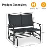 Iron Patio Rocking Chair for Outdoor Backyard and Lawn