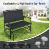 Iron Patio Rocking Chair for Outdoor Backyard and Lawn