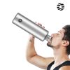 2L Stainless Steel Water Bottle | 2 Litre Single Wall Water Uninsulated Canteen | Eco Friendly Reusable Bottle | Plastic Free and Leakproof Metal Wate