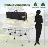 Folding Heavy-Duty Aluminum Camping Table with Carrying Bag