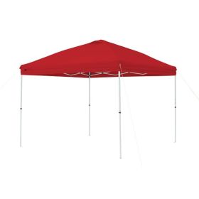 10' x 10' Simple Push Straight Leg Canopy (100 Sq. ft.) (Color: 10' x 10' Red)