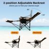 Folding Camping Chair with Footrest Camping Lounge Chair with Carry Bag