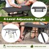 Folding Heavy-Duty Aluminum Camping Table with Carrying Bag