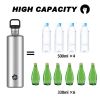 2L Stainless Steel Water Bottle | 2 Litre Single Wall Water Uninsulated Canteen | Eco Friendly Reusable Bottle | Plastic Free and Leakproof Metal Wate